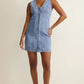 Z Supply Jolie Denim Seamed Mini Dress