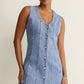 Z Supply Jolie Denim Seamed Mini Dress