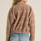Z Supply Lex Plaid Sweater Knit Bomber