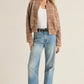 Z Supply Lex Plaid Sweater Knit Bomber