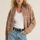 Z Supply Lex Plaid Sweater Knit Bomber
