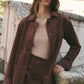 Z Supply Decker Faux Suede Chore Coat