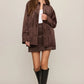 Z Supply Decker Faux Suede Chore Coat