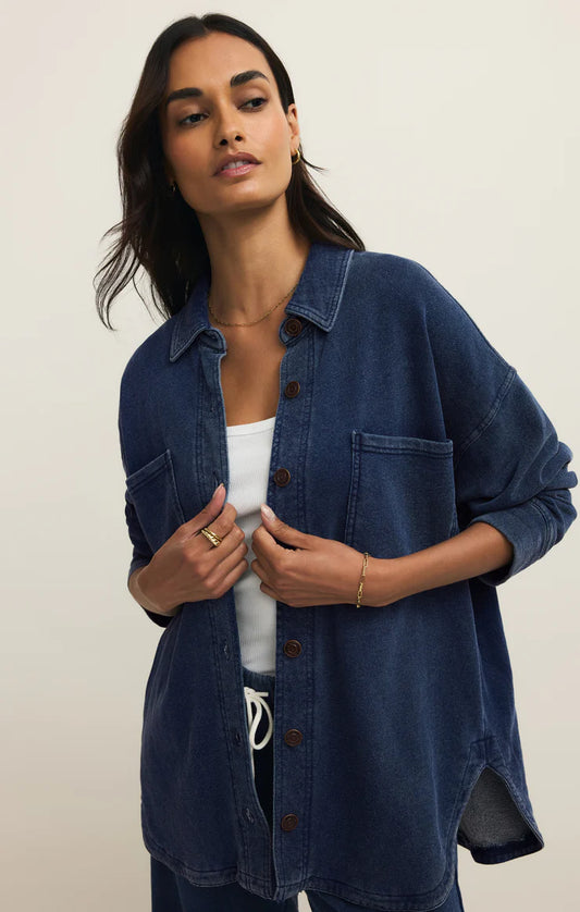 Z Supply All Day Knit Denim Jacket