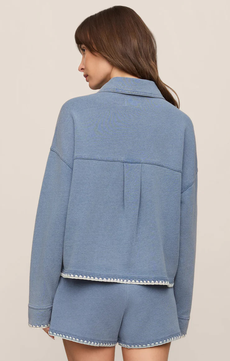 Z Supply All Day Crop Whipstitch Jacket