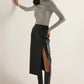 Z Supply Metropolitan Faux Leather Midi Skirt