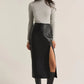 Z Supply Metropolitan Faux Leather Midi Skirt