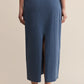 Z Supply Gail Jersey Denim Midi Skirt