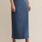 Z Supply Gail Jersey Denim Midi Skirt