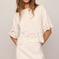 Z Supply Daya Embroidered Linen Mini Skirt
