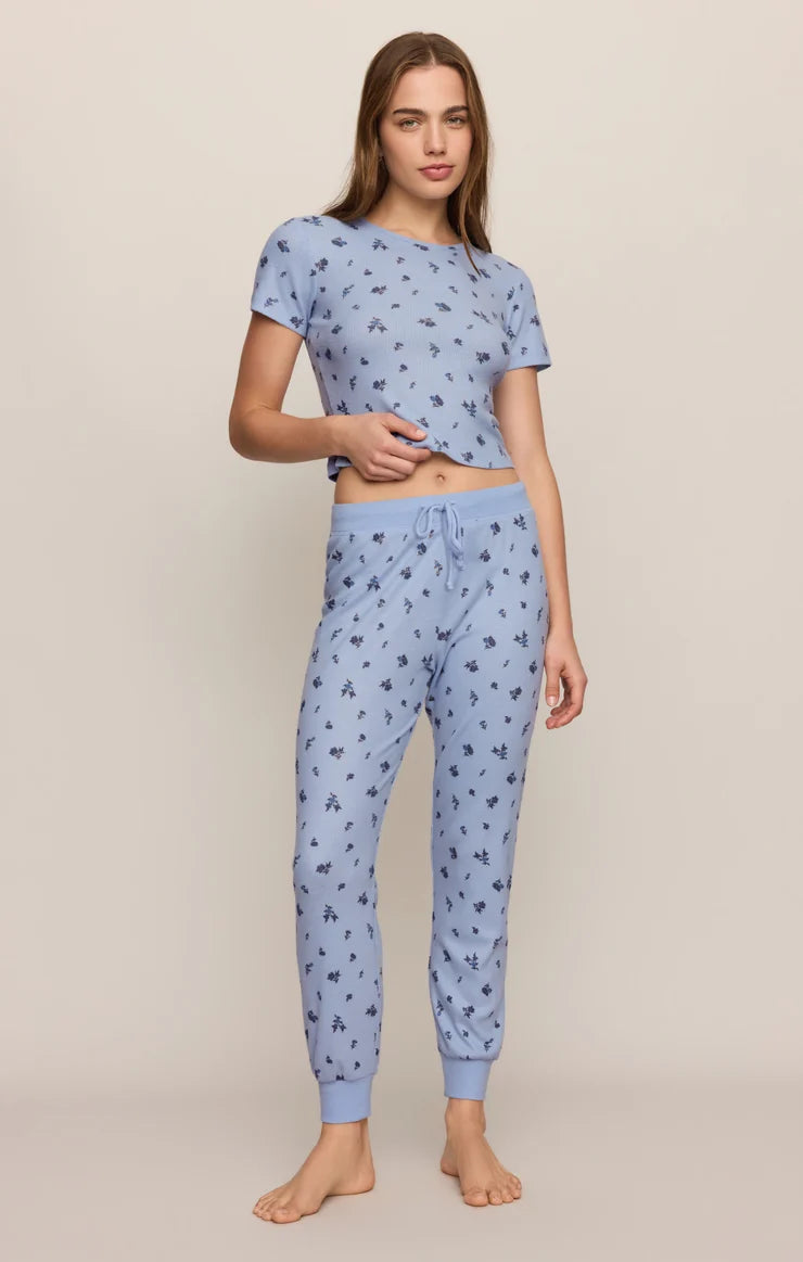 Z Supply Ditsy Floral Thermal Jogger