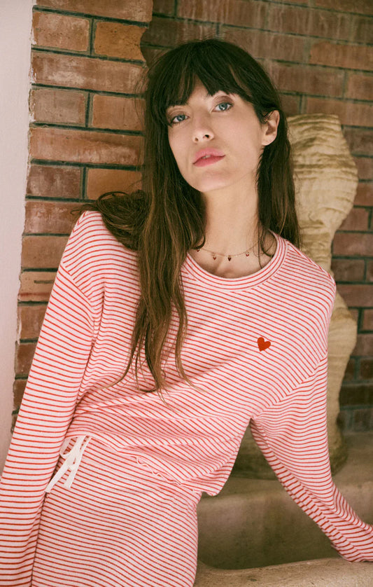 Z Supply Bisous Stripe Long Sleeve Top