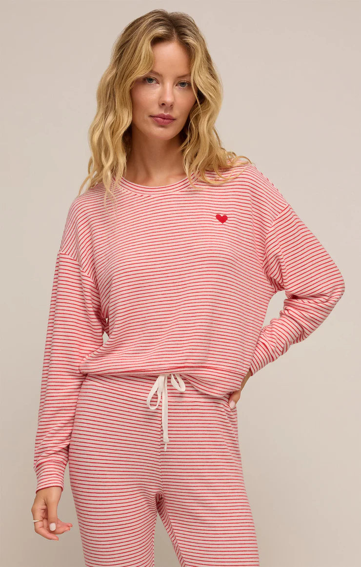 Z Supply Bisous Stripe Long Sleeve Top