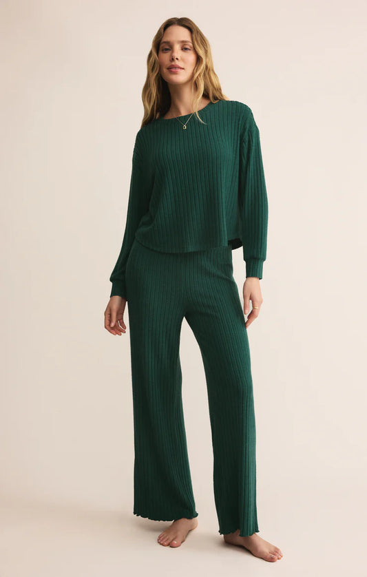 Z Supply Elfie Rib Long Sleeve Top