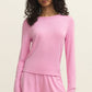 Z Supply Maison Pointelle Long Sleeve Top