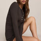 Z Supply Just Right Rib Henley Long Sleeve