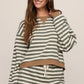 Z Supply Low Key Stripe Sweatshirt