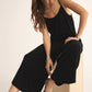 Z Supply Textured Flared Jumpsuit