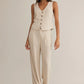 Z Supply Belfort Pinstripe Linen Vest