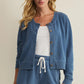 Z Supply Daily Knit Denim Cardigan