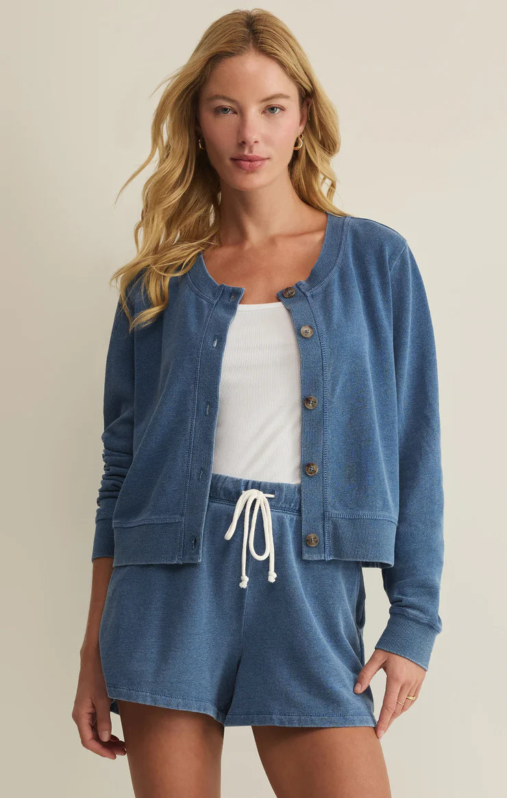 Z Supply Daily Knit Denim Cardigan