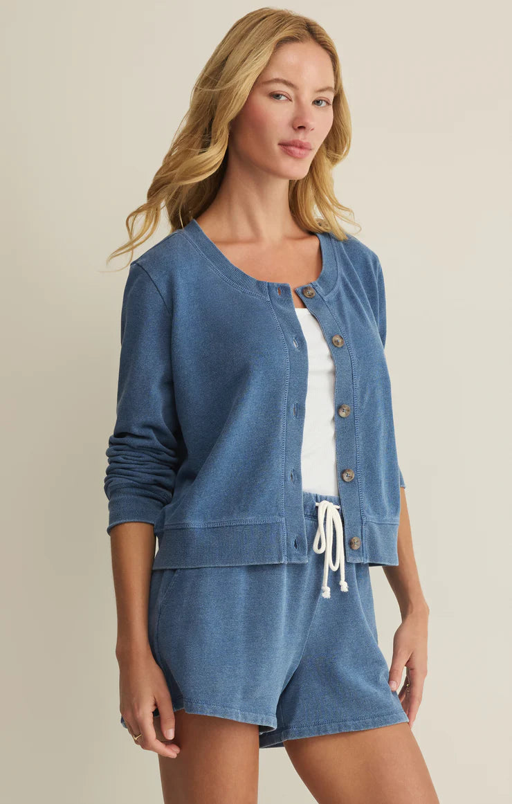 Z Supply Daily Knit Denim Cardigan