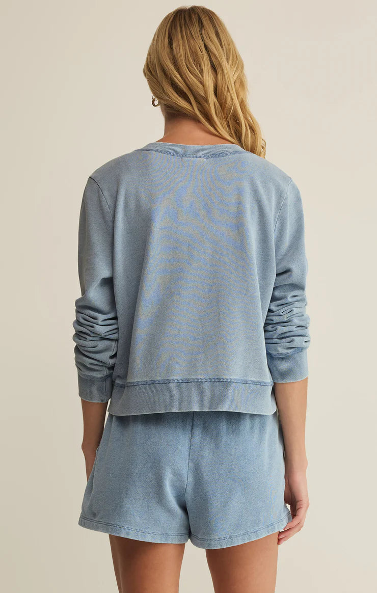 Z Supply Daily Knit Denim Cardigan
