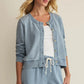 Z Supply Daily Knit Denim Cardigan