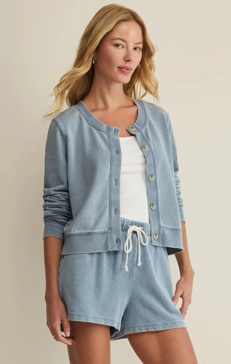 Z Supply Daily Knit Denim Cardigan