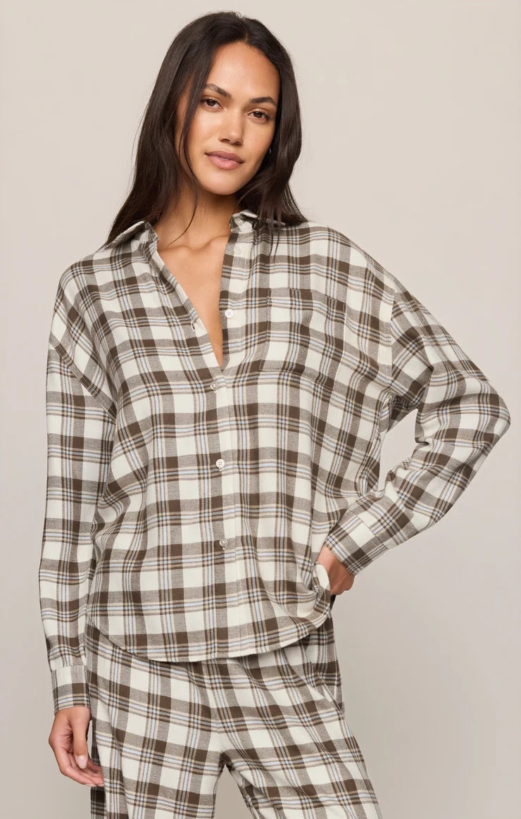 Z Supply River Plaid Button Up