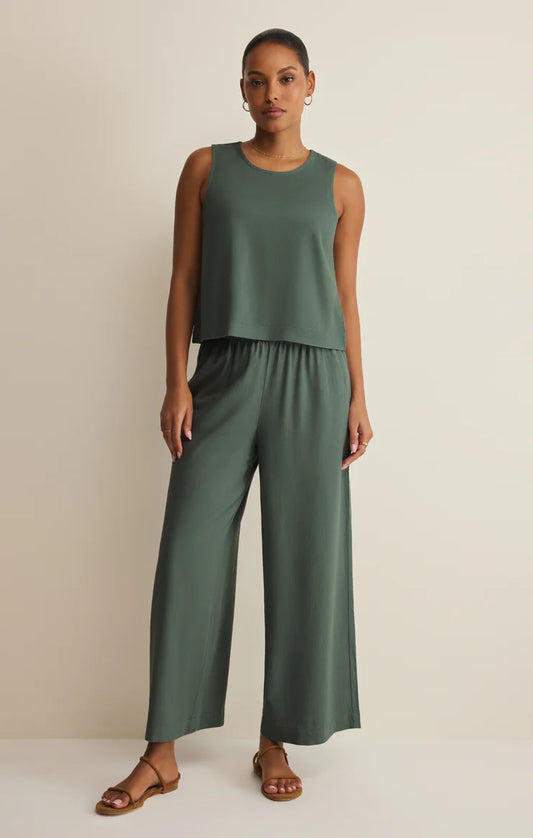 Z Supply Sloane Linen Cropped Tank