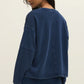 Z Supply Delphine Knit Denim Sweatshirt