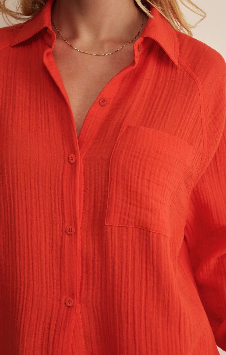 Z Supply The Perfect Airy Button Up
