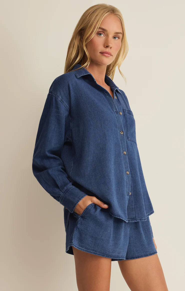 Z Supply The Perfect Twill Button Up