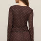 Z Supply Amara Polka Dot Mesh Top
