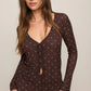 Z Supply Amara Polka Dot Mesh Top