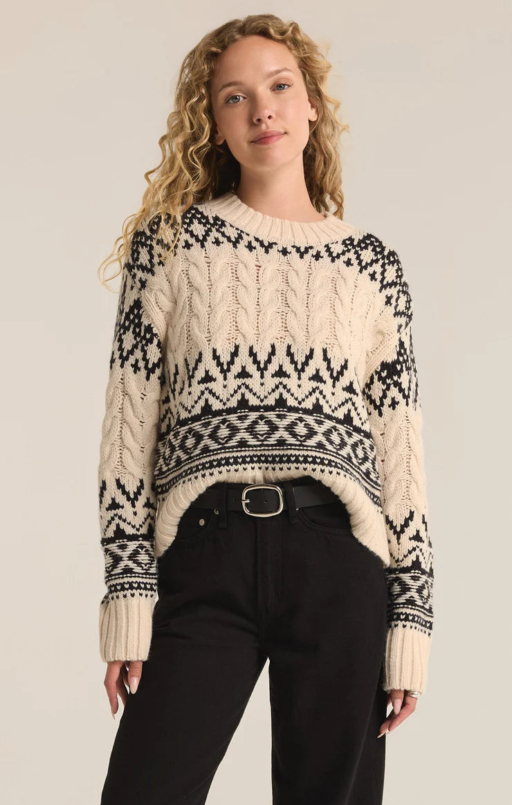 Z Supply Garland Fairisle Sweater