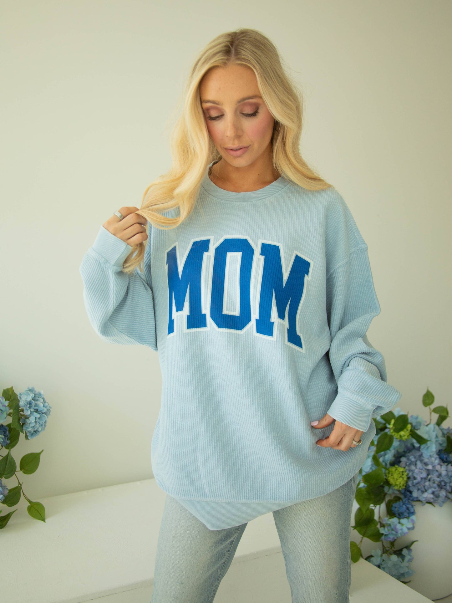 Charlie Southern Classic Mom Corded Sweatshirt