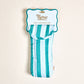 Puffy Sunglasses Case–Sicily Stripes Teal
