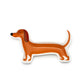 Ceramic Trinket & Jewelry Tray / Dish - Dachshund Puppy Dog