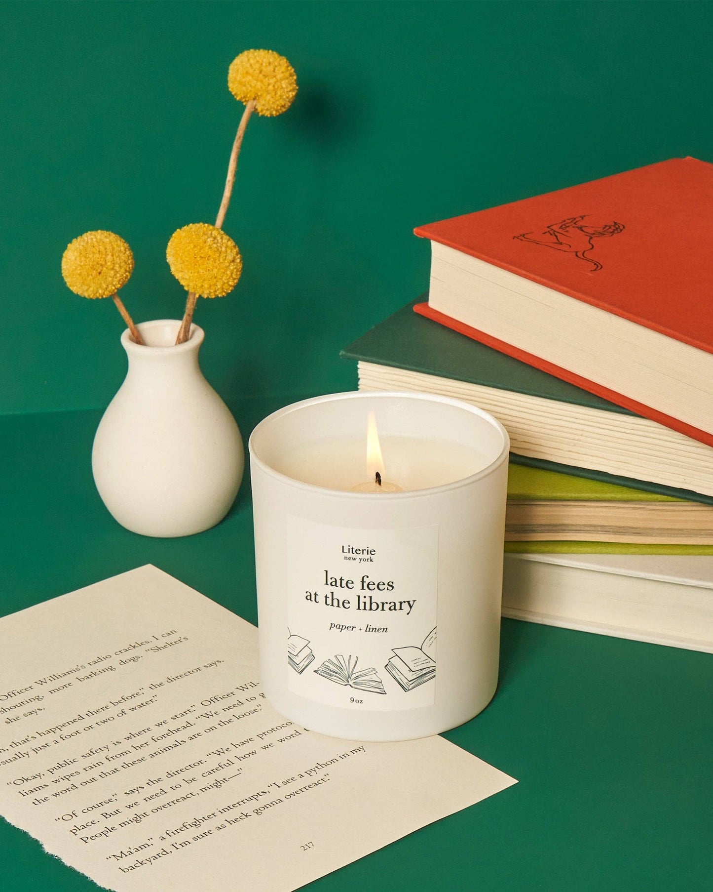 Late Fees at the Library Candle