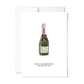 Trip Around the Sun | Watercolour Champagne Birthday Card: Single Card