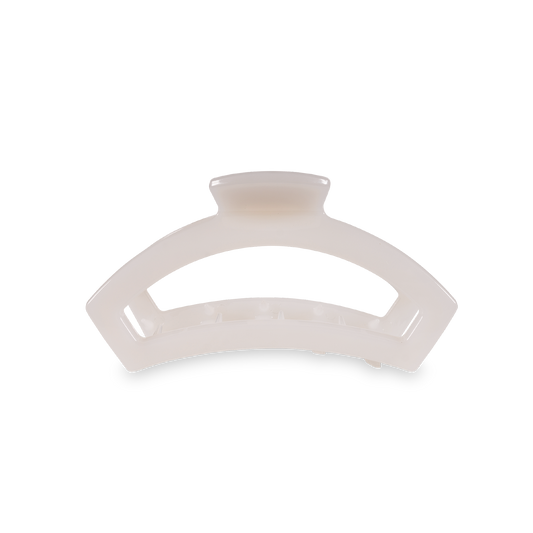 Teleties Open Hair Clip Small Coconut White