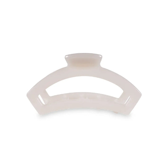 Teleties Open Hair Clip | Large | Coconut White