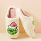 Christmas Pink Grinch Slippers