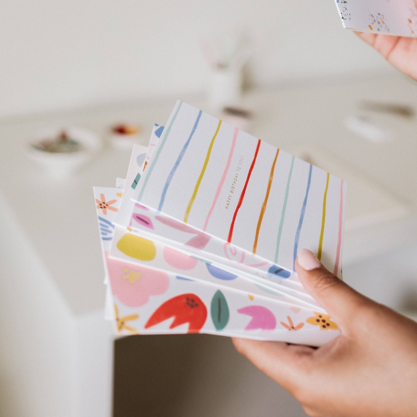 Birthday Stripes Greeting Card
