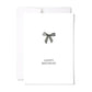 Birthday Bow | Illustrated Watercolour Birthday Card: Single Card
