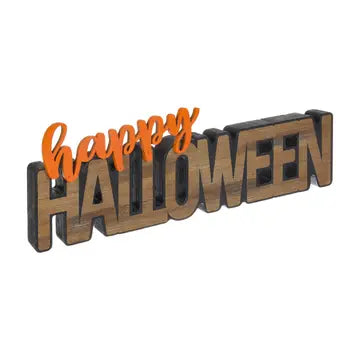 Happy Halloween Laser Cut Wood Sign