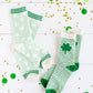 Striped Shamrock Socks: Child Small