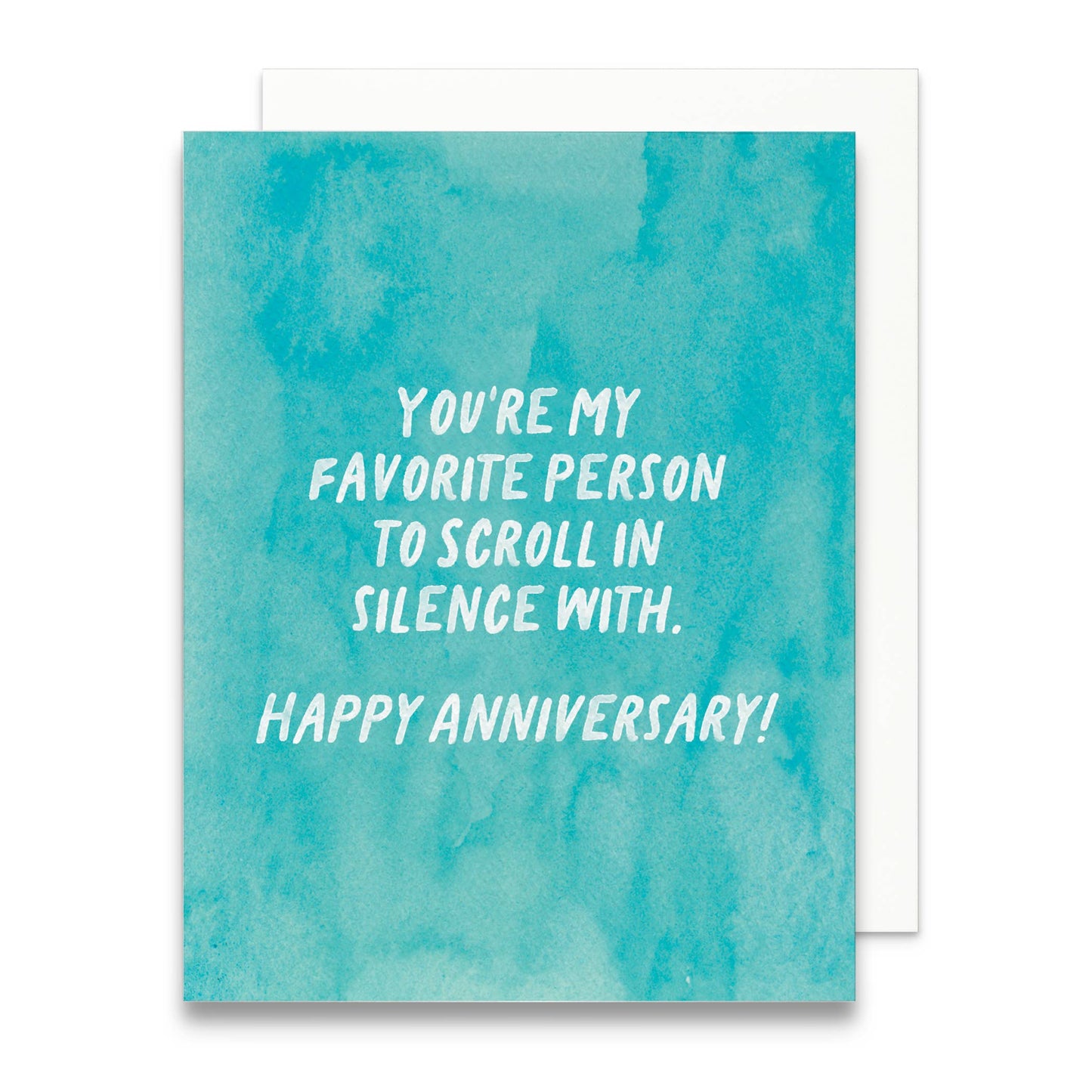 Scroll in Silence With Greeting Card | Anniversary Card